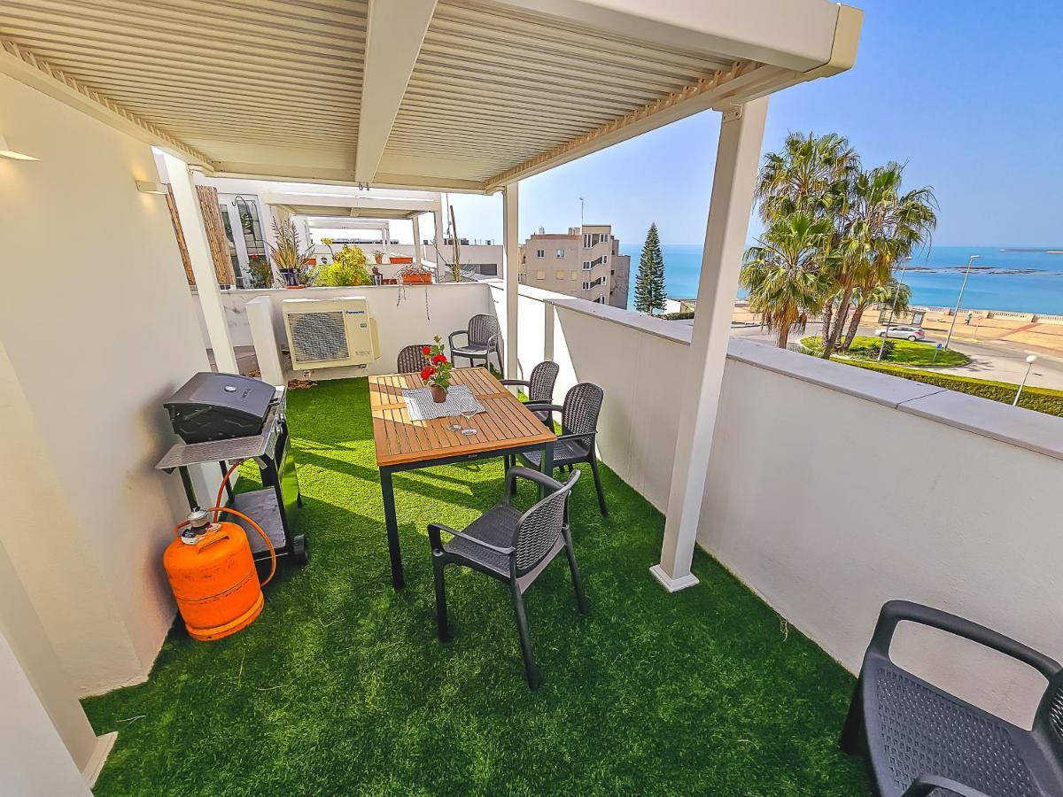Oceanfront Duplex With A Rooftop Pool And Terrace Ель-Пуерто-де-Санта-Марія Екстер'єр фото